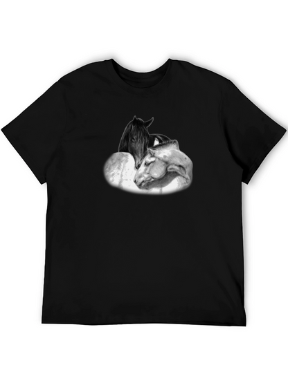 Horse Graphic Black T-Shirt
