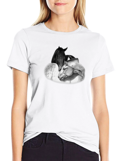 Horse Graphic Black T-Shirt