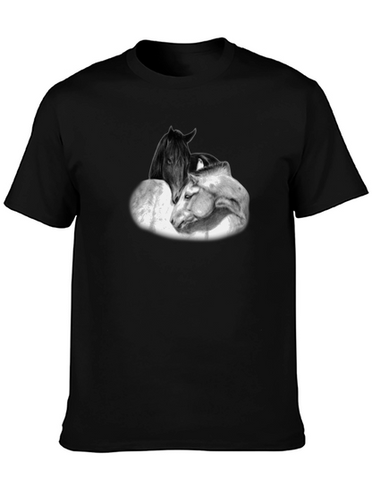 Horse Graphic Black T-Shirt