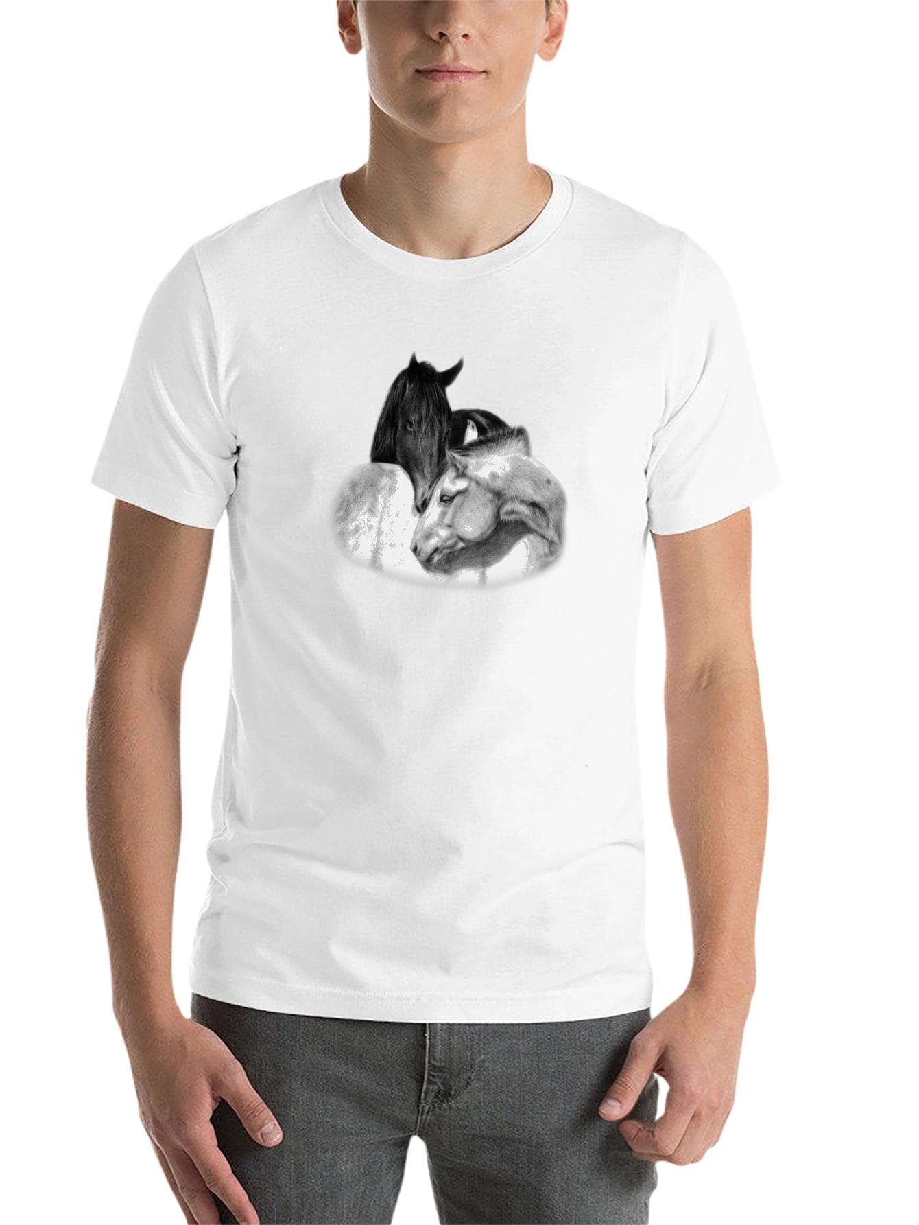 Horse Graphic Black T-Shirt
