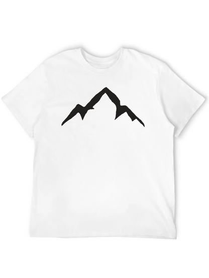 Mens Black Mountain Peak Graphic Tee