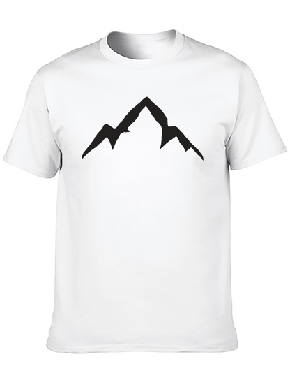 Mens Black Mountain Peak Graphic Tee