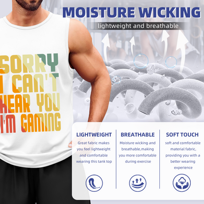 Sorry I Can¡¯t Hear You I¡¯m Gaming Retro Gamer Tank Top