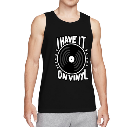 I Have It On Vinyl Retro Music Lover Tank Top