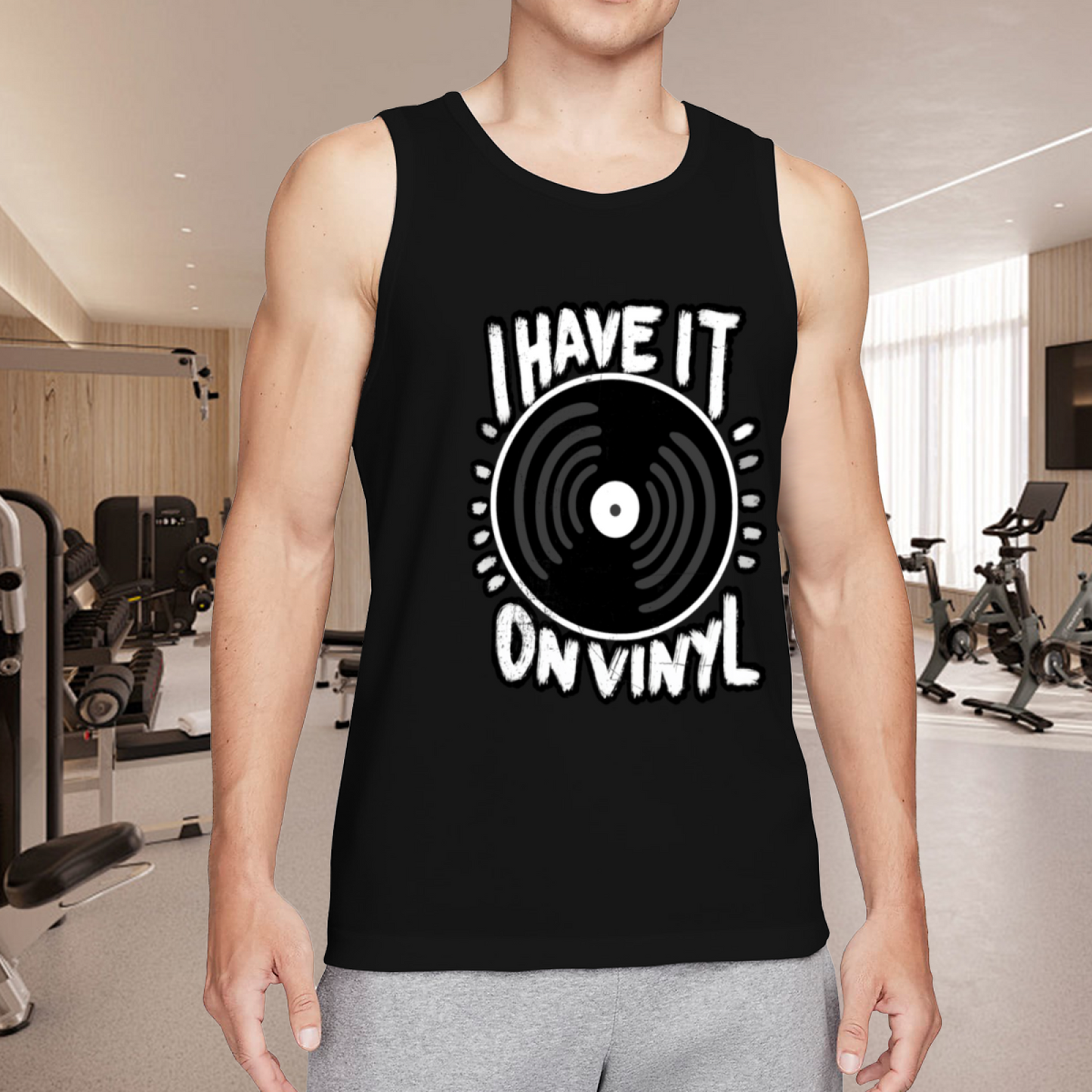 I Have It On Vinyl Retro Music Lover Tank Top