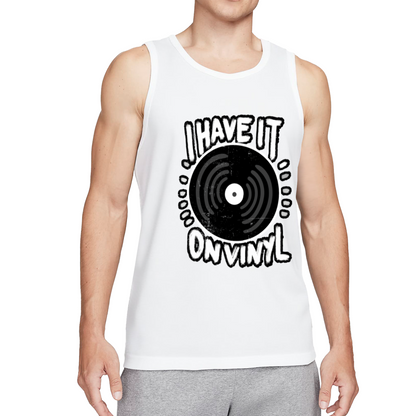 I Have It On Vinyl Retro Music Lover Tank Top