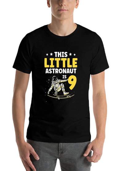Astronaut Skateboard Birthday T-Shirt