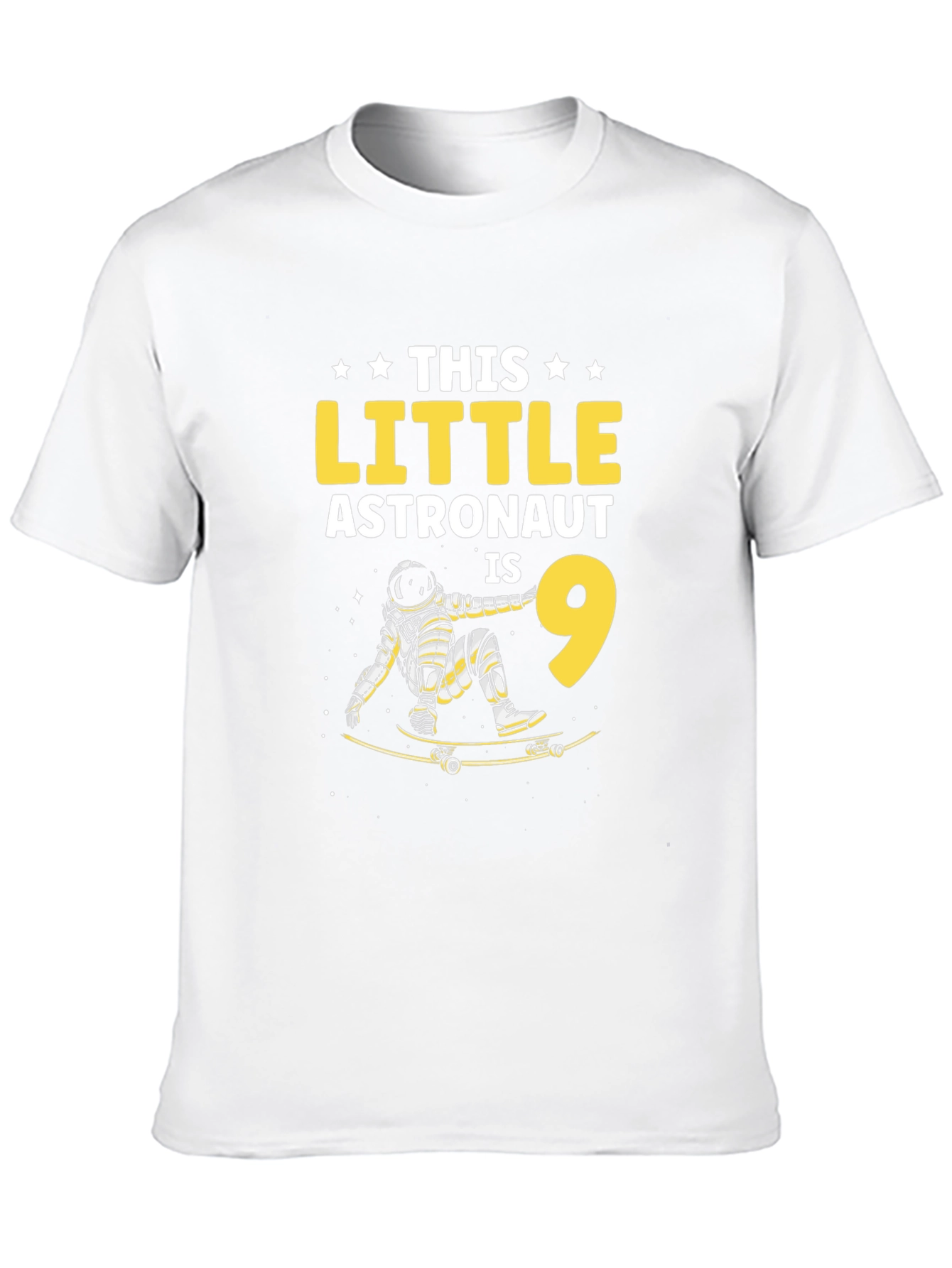 Astronaut Skateboard Birthday T-Shirt