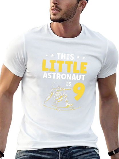 Astronaut Skateboard Birthday T-Shirt