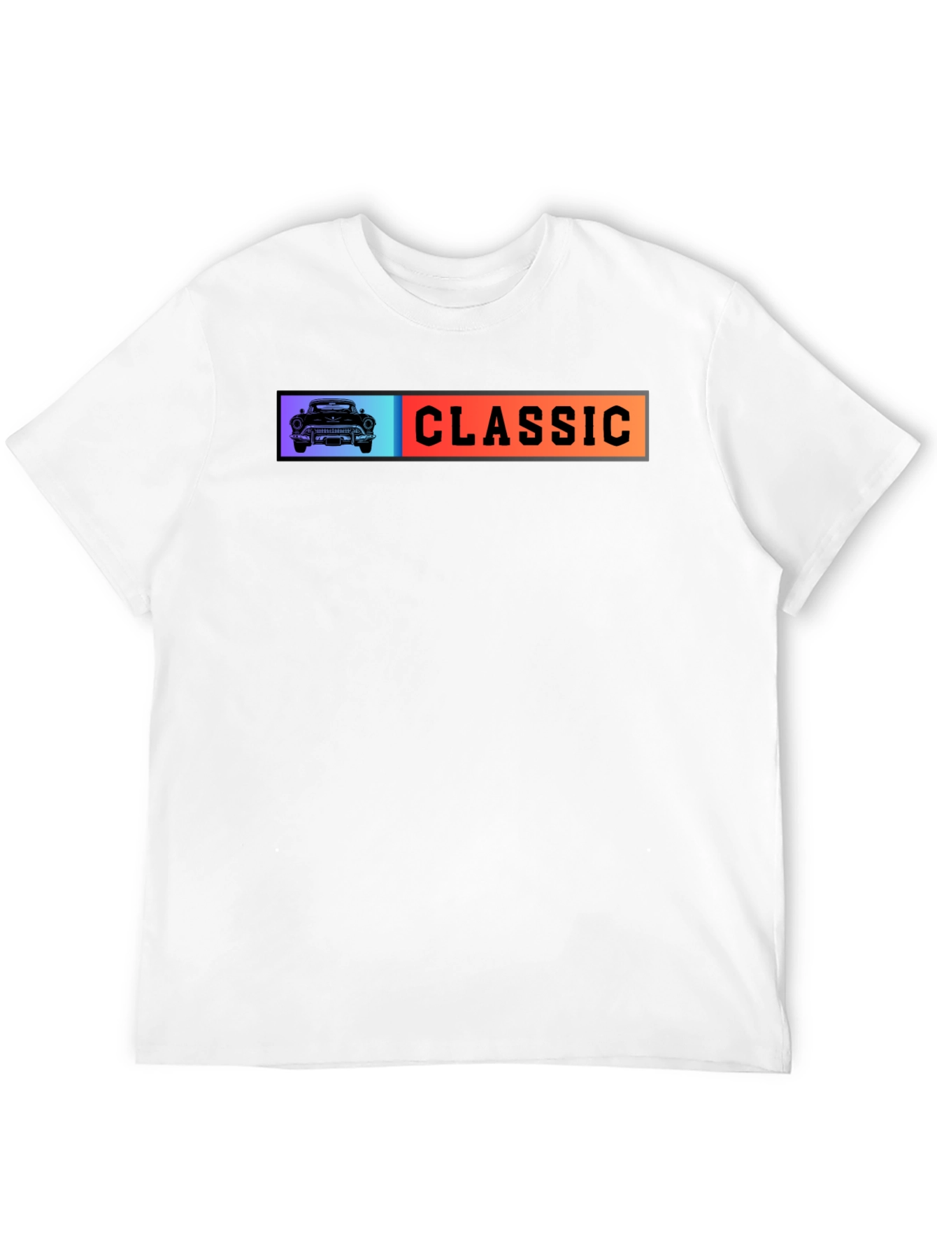 Classic Car Graphic T-Shirt - Black