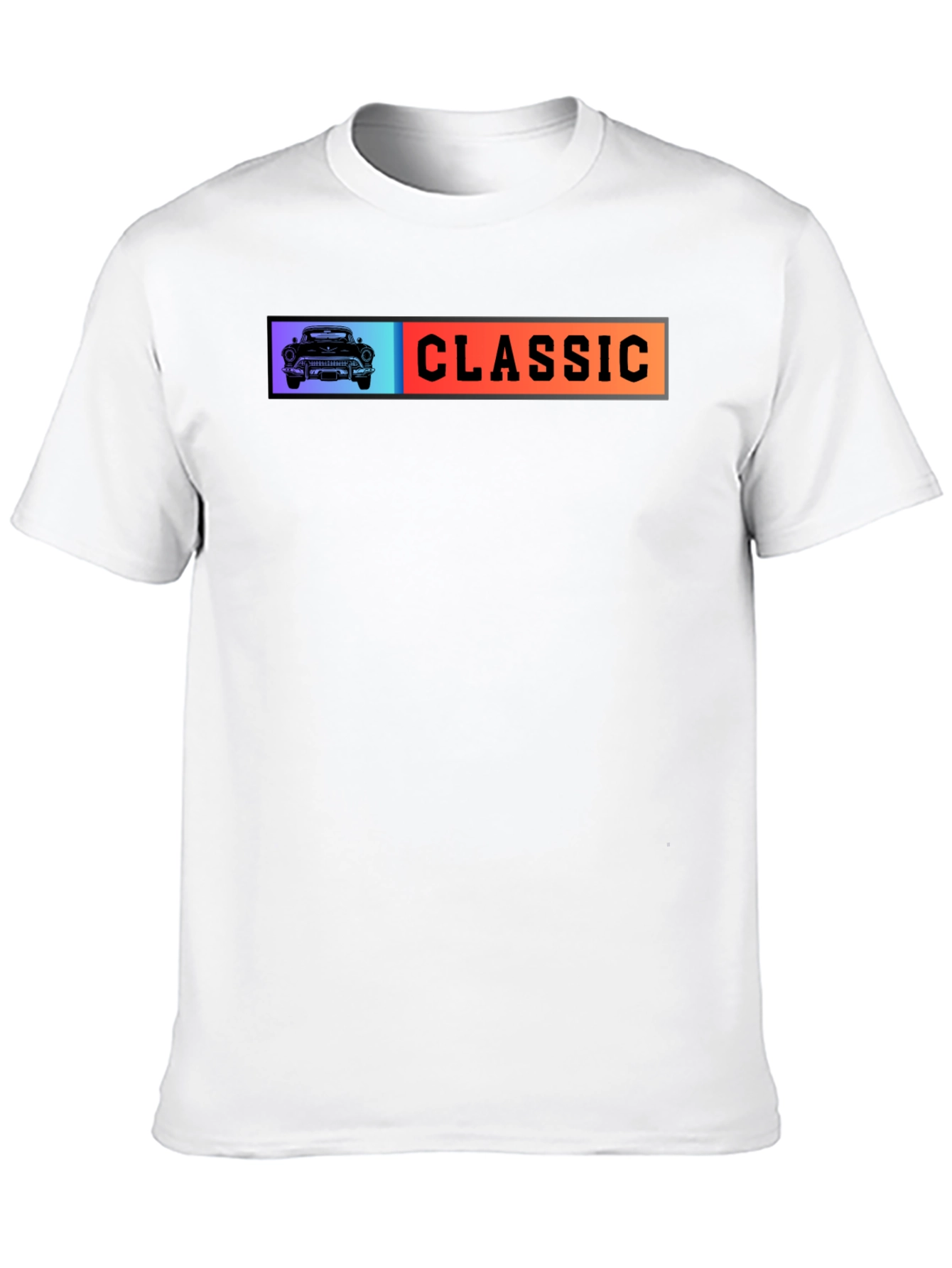 Classic Car Graphic T-Shirt - Black