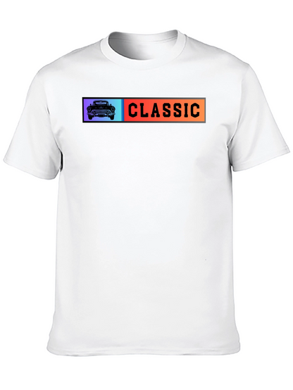 Classic Car Graphic T-Shirt - Black