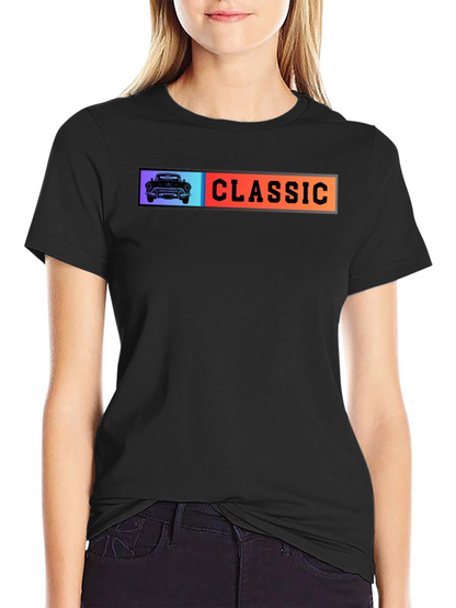 Classic Car Graphic T-Shirt - Black