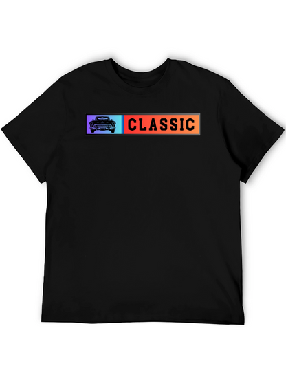Classic Car Graphic T-Shirt - Black