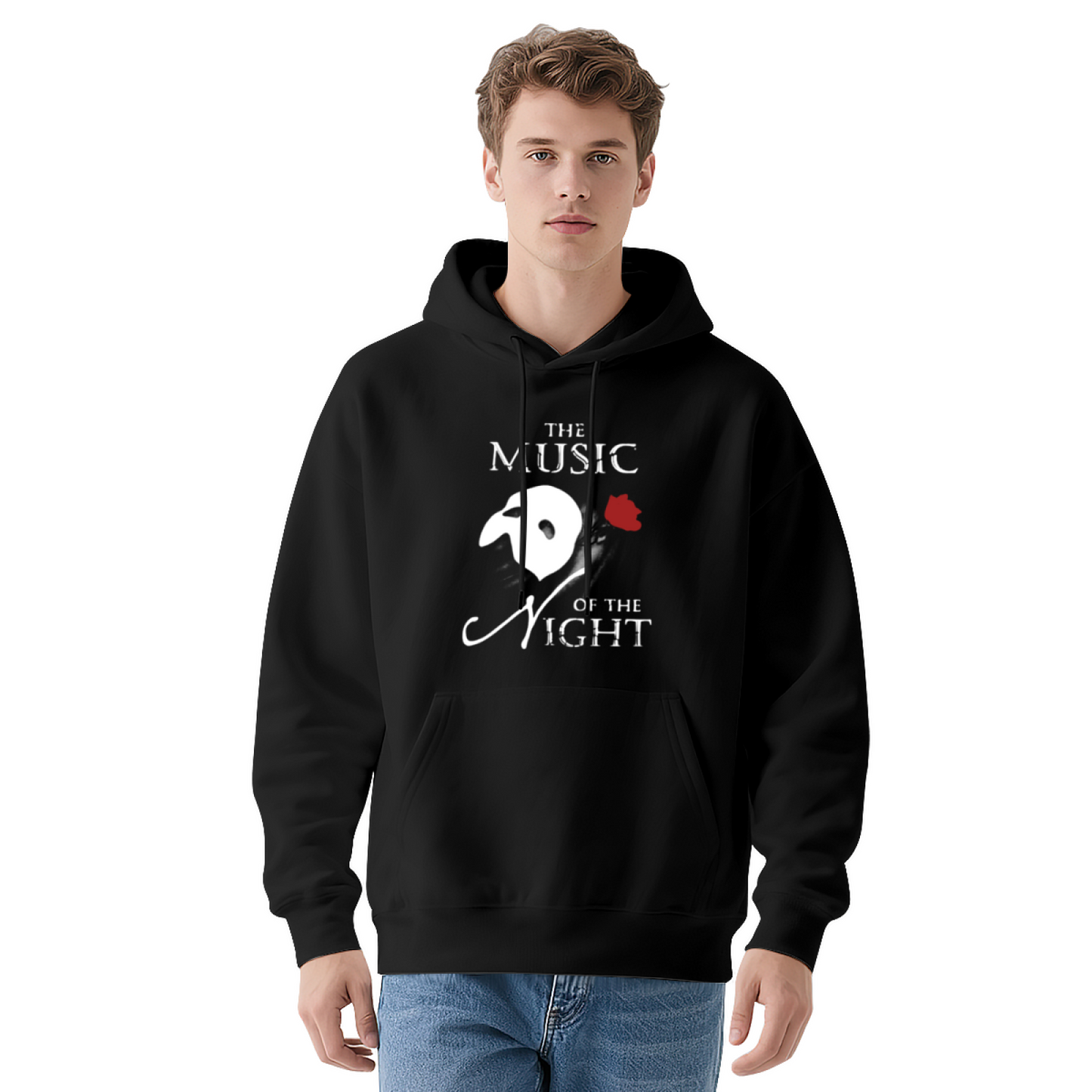 The Phantom Of The Opera Music Of The Night Classic Black Hoodie, Comfortable Unisex