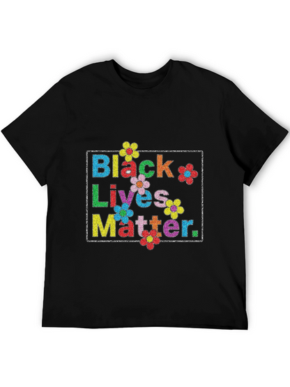 Black Lives Matter Floral T-Shirt