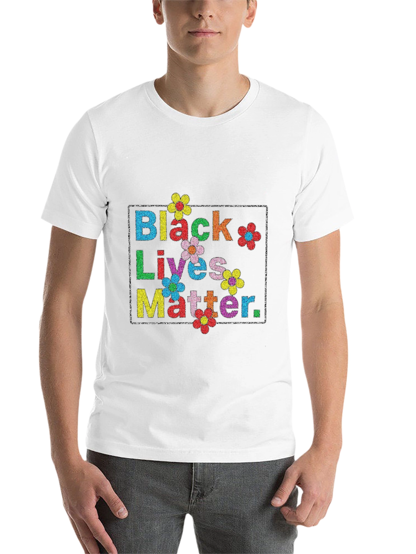 Black Lives Matter Floral T-Shirt