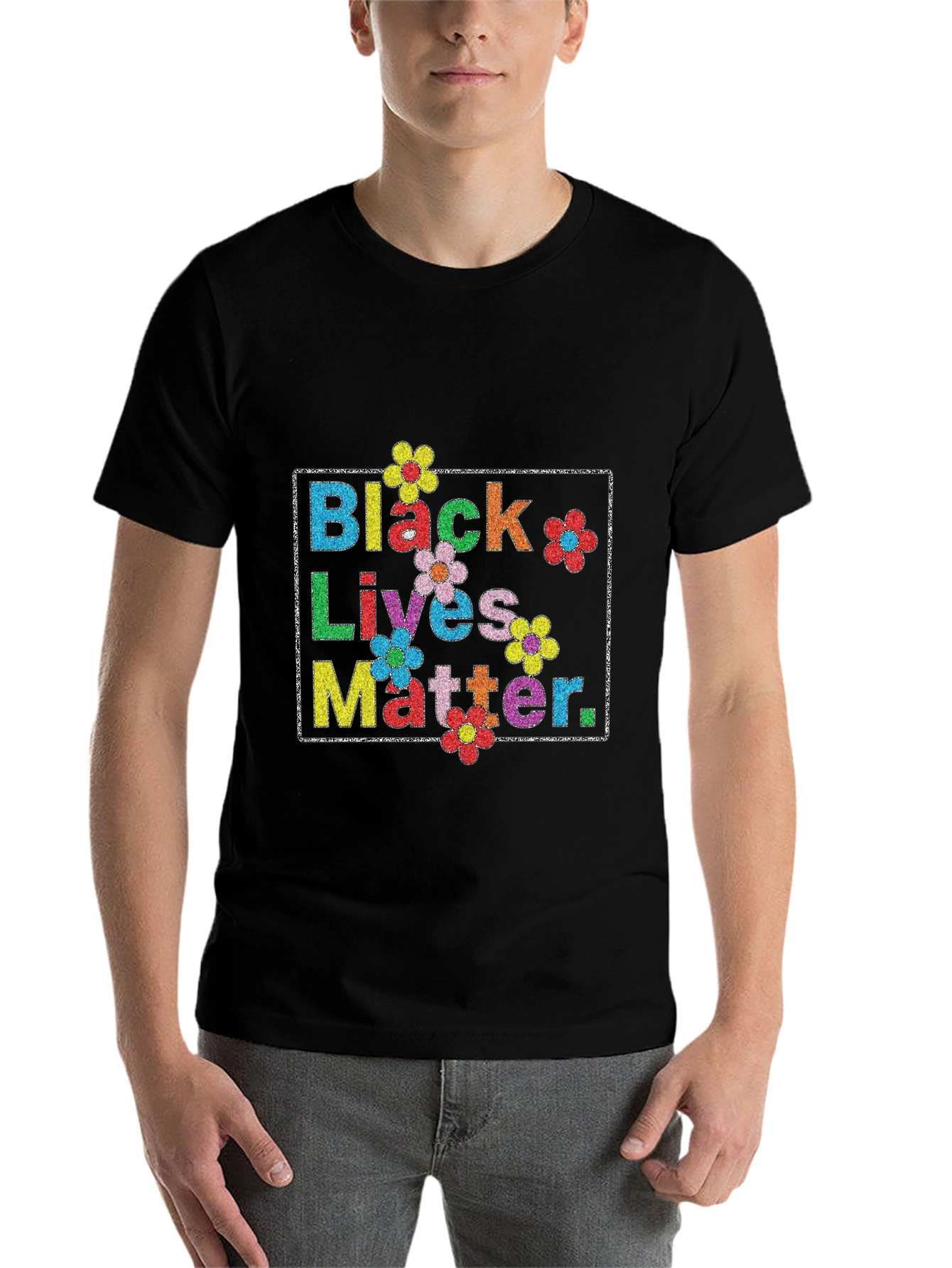 Black Lives Matter Floral T-Shirt