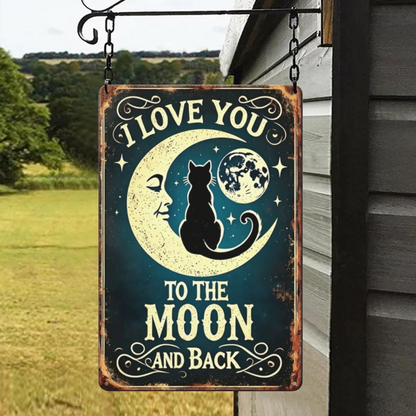 Funny Crude Warning Vintage Distressed Metal Tin Sign