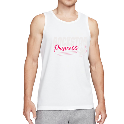 Rockstar Princess Rock On Hand Punk Music Sleeveless Tee