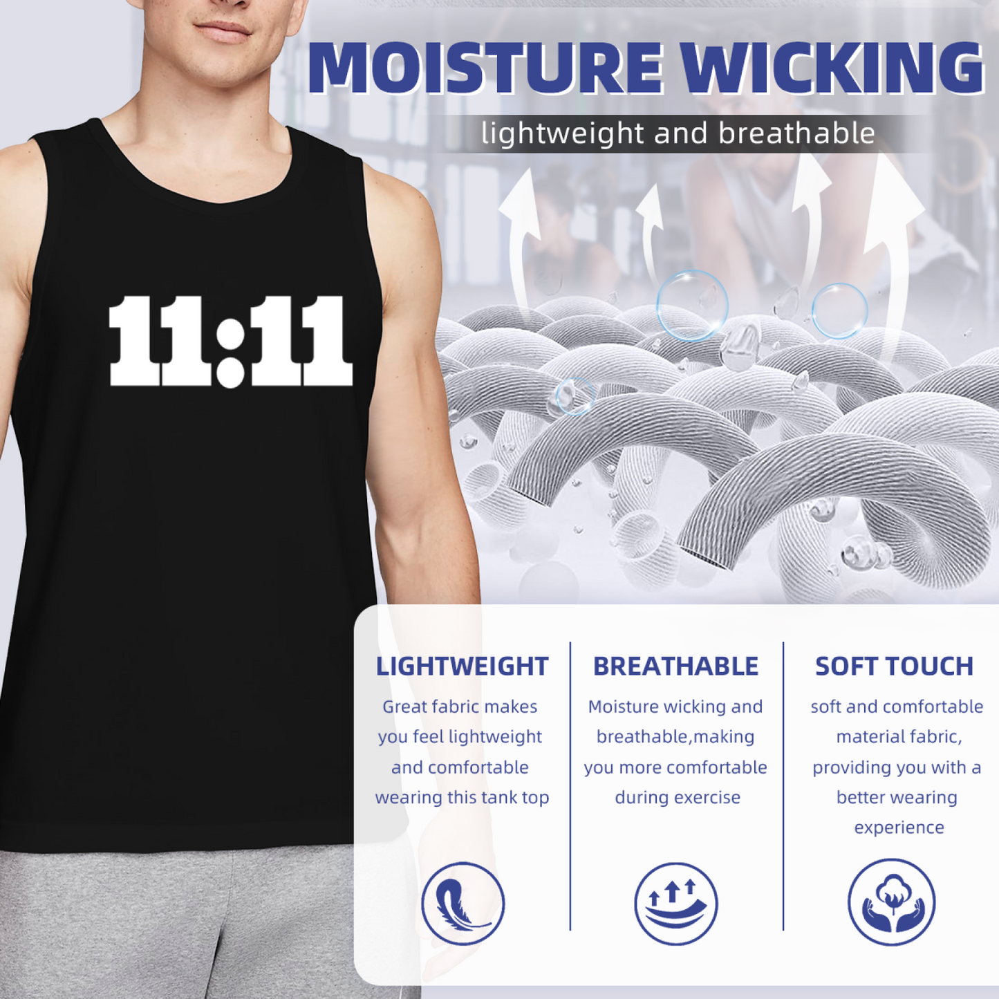 11:11 Angel Number Spiritual Minimal Tank