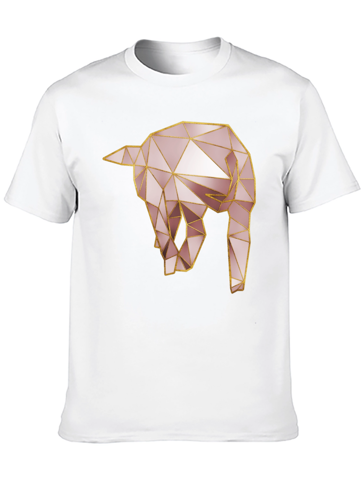 Geometric Elephant Tee - Modern Animal Design