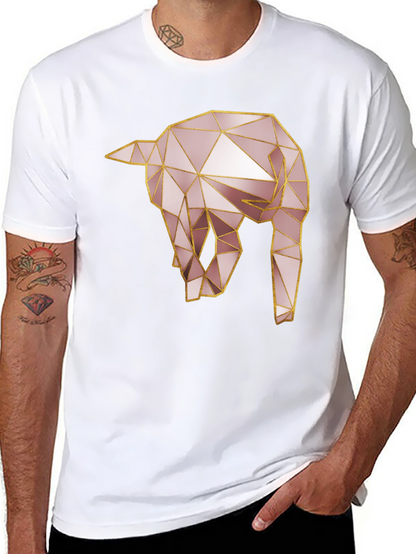 Geometric Elephant Tee - Modern Animal Design