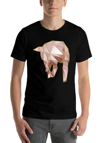 Geometric Elephant Tee - Modern Animal Design