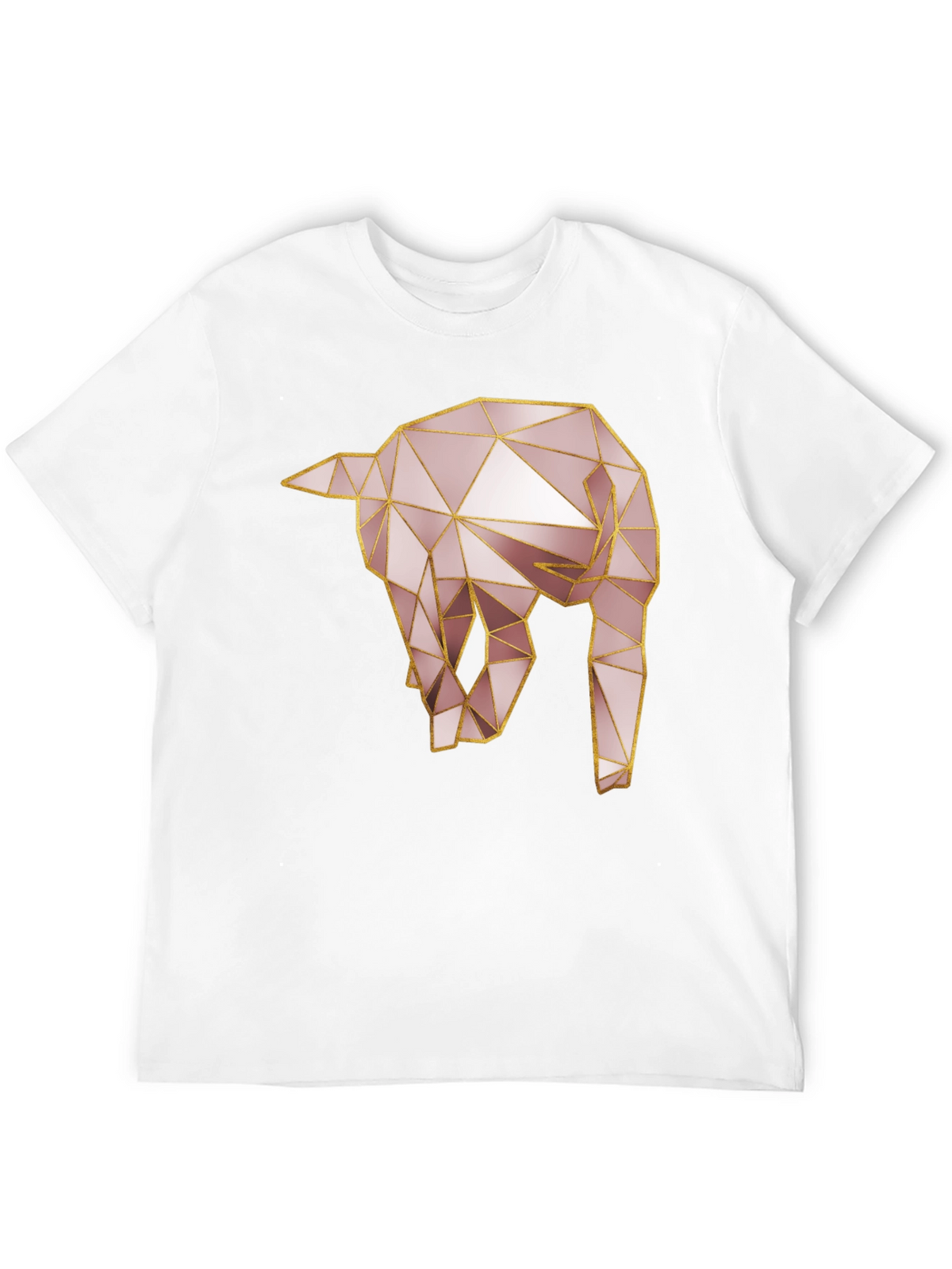 Geometric Elephant Tee - Modern Animal Design