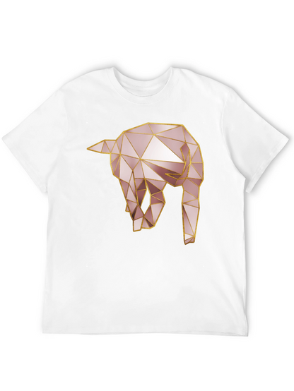 Geometric Elephant Tee - Modern Animal Design