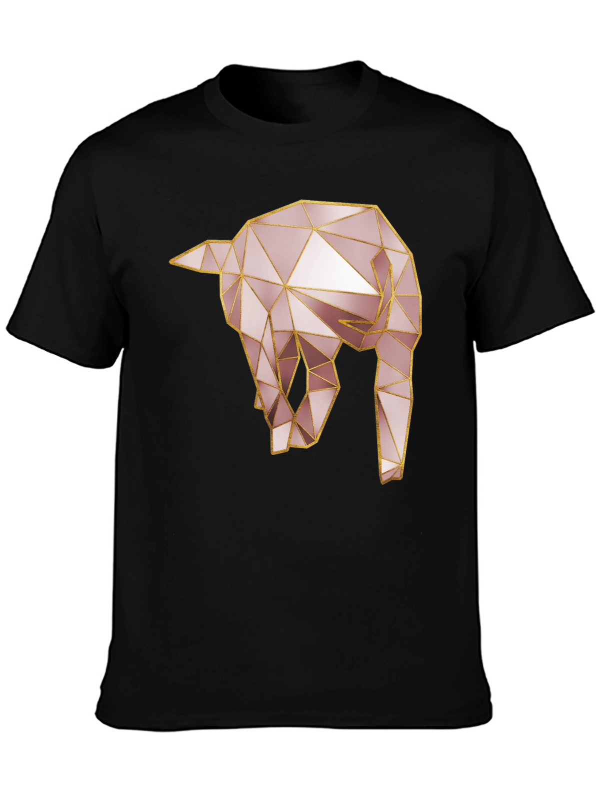 Geometric Elephant Tee - Modern Animal Design