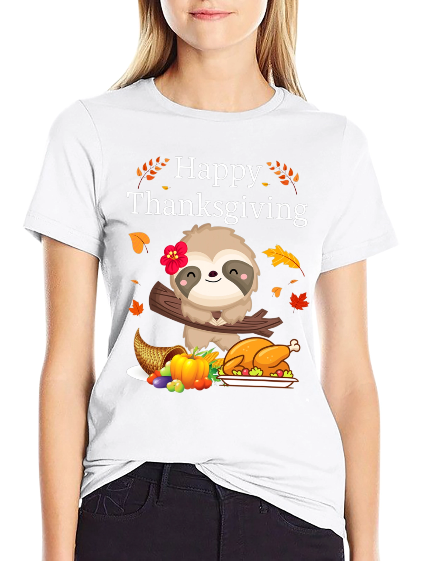 Happy Thanksgiving Sloth T-Shirt