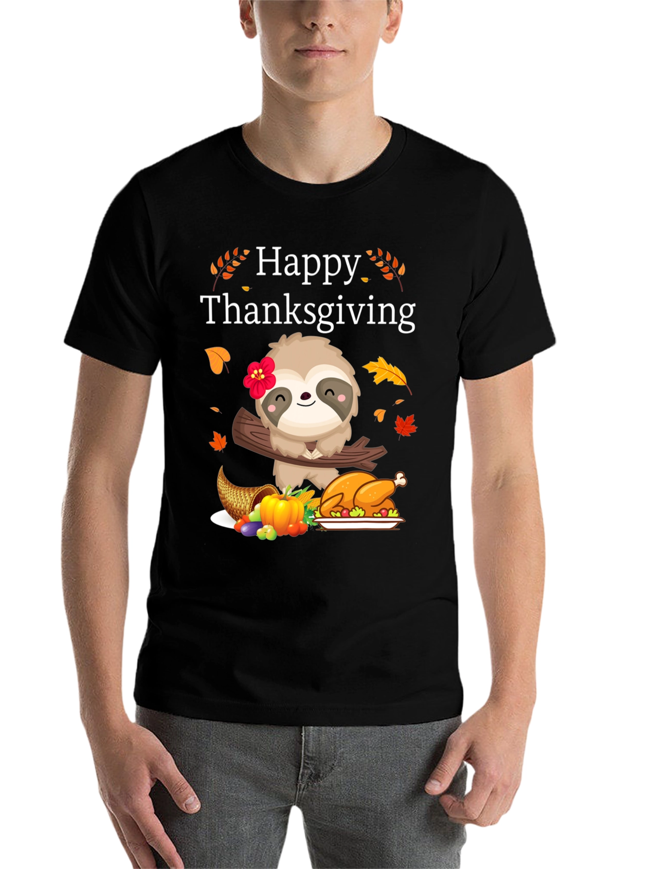 Happy Thanksgiving Sloth T-Shirt
