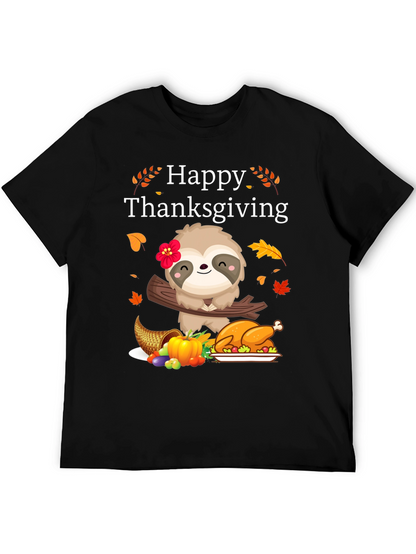 Happy Thanksgiving Sloth T-Shirt