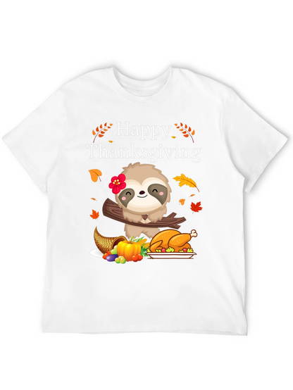 Happy Thanksgiving Sloth T-Shirt