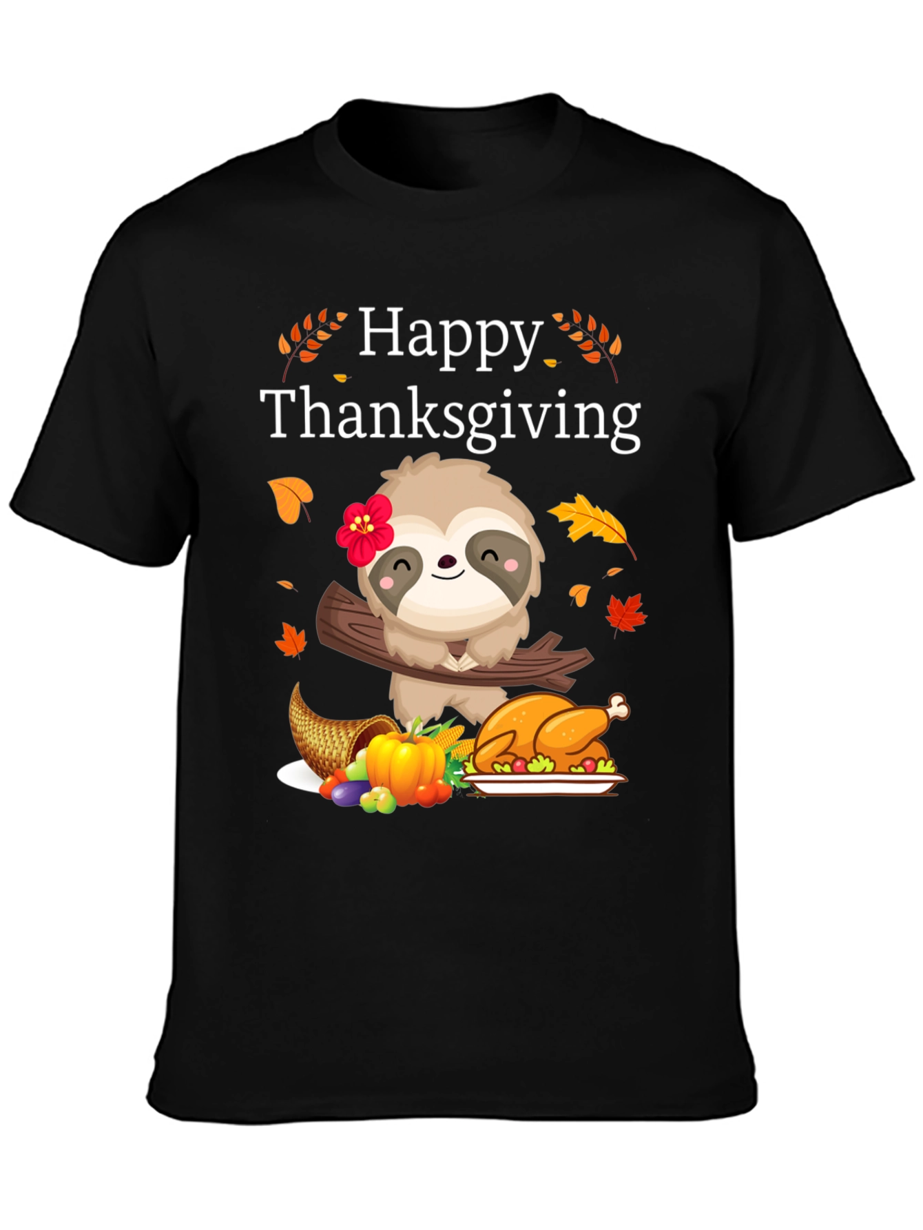 Happy Thanksgiving Sloth T-Shirt