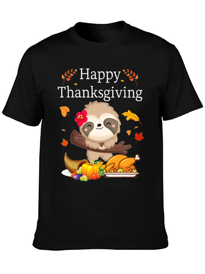 Happy Thanksgiving Sloth T-Shirt