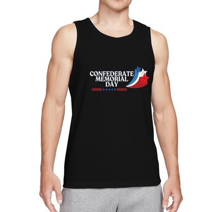 Confederate Memorial Day Star Flag Vintage Tank