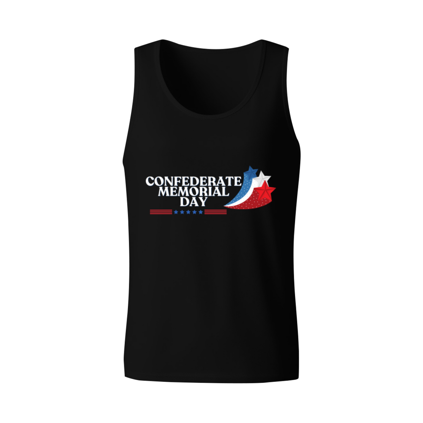 Confederate Memorial Day Star Flag Vintage Tank