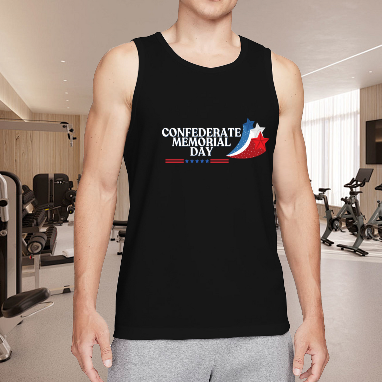 Confederate Memorial Day Star Flag Vintage Tank