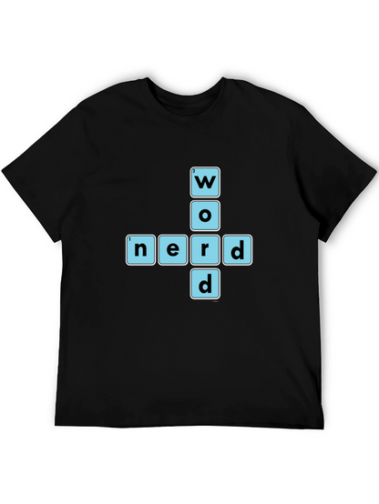 Word Nerd Graphic T-Shirt - Black Cotton Tee