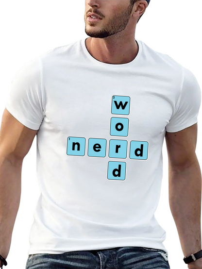Word Nerd Graphic T-Shirt - Black Cotton Tee