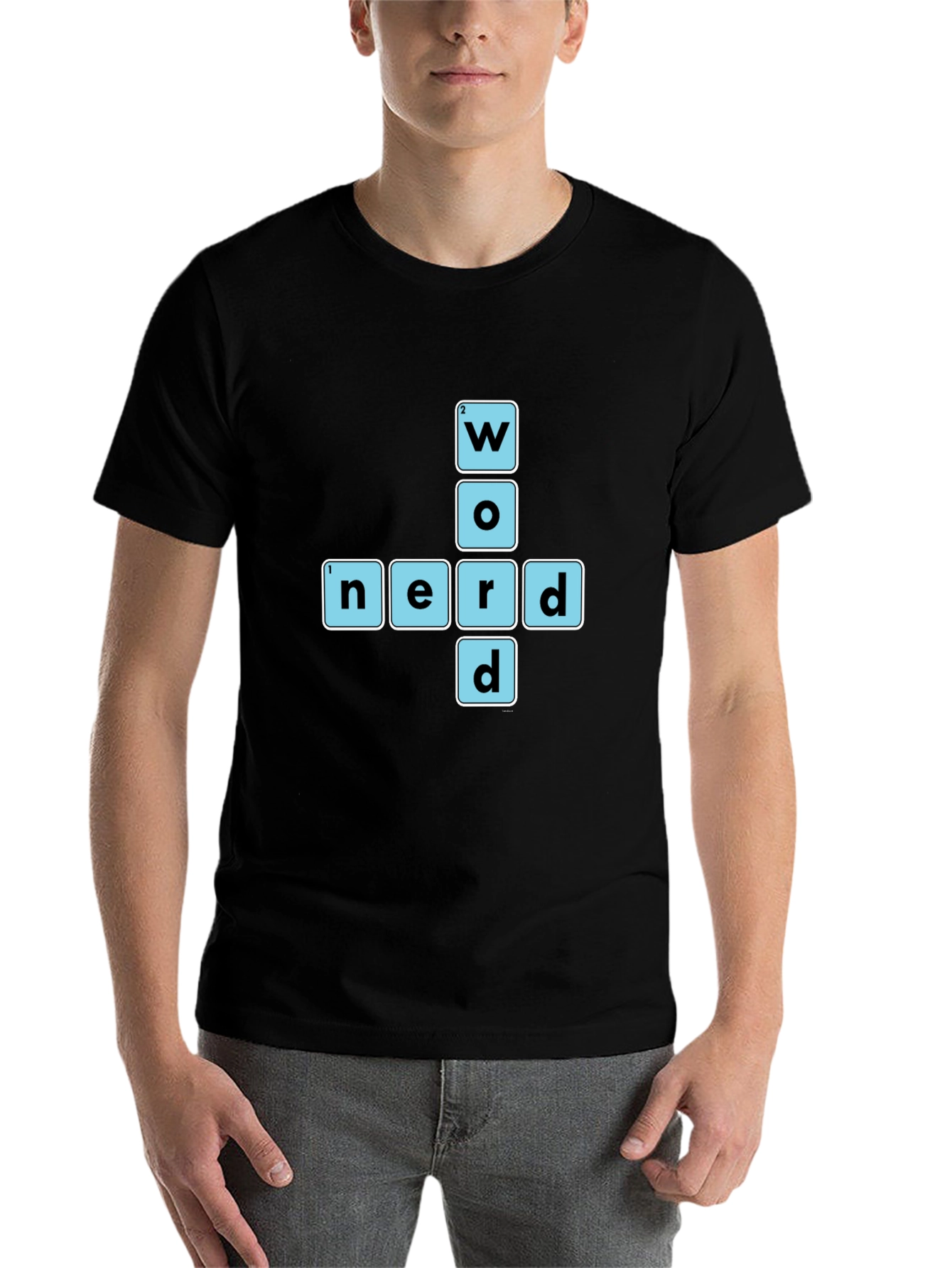 Word Nerd Graphic T-Shirt - Black Cotton Tee