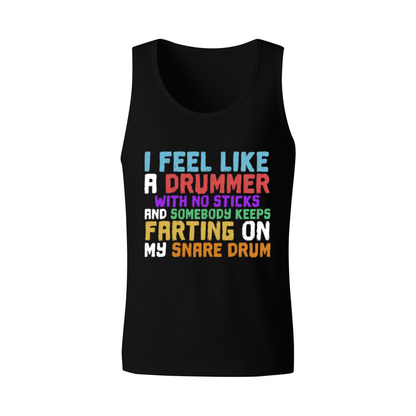 Funny Drummer Sarcastic Snare Drum Humor Tank Top