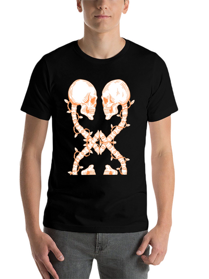 Skull Vine Graphic Tee - Dark and Edgy Design