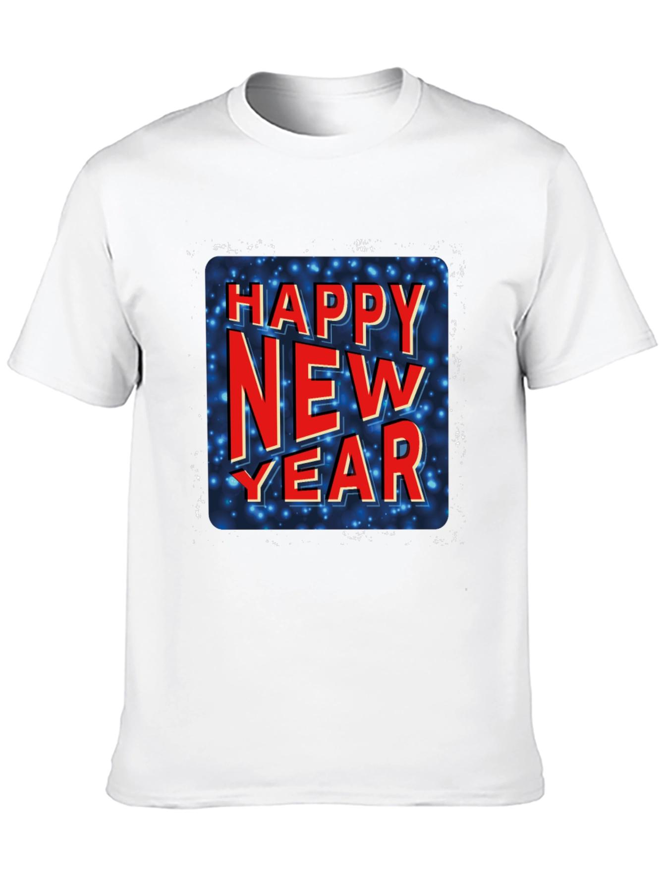 Happy New Year Graphic Tee - Black