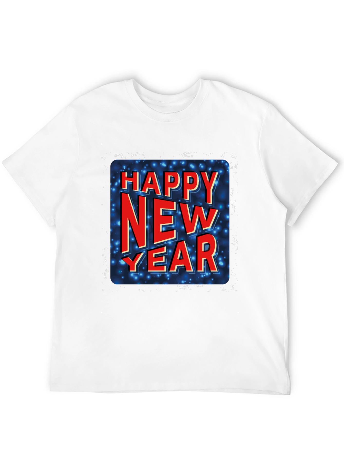 Happy New Year Graphic Tee - Black