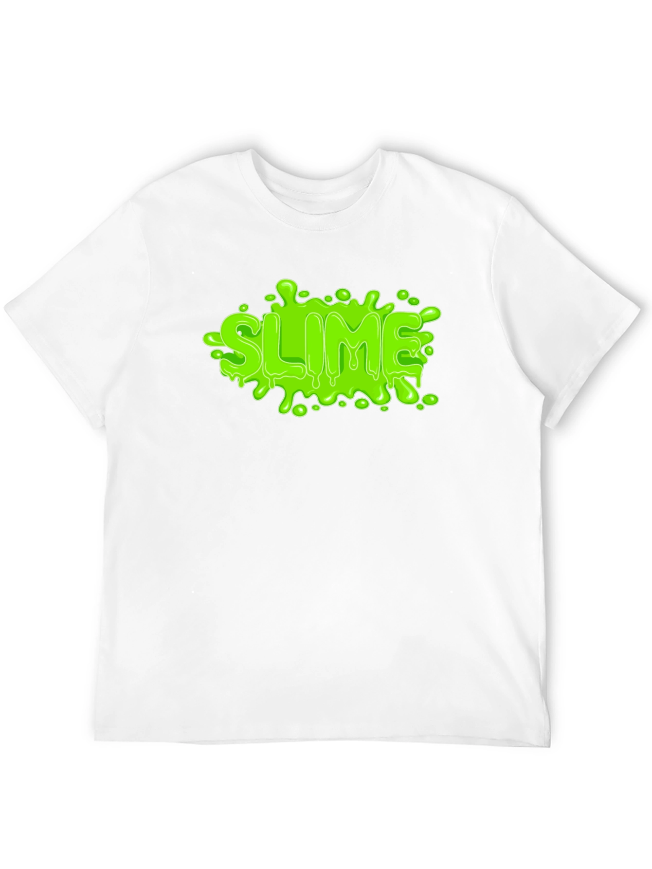 Green Slime Graphic Black T-Shirt