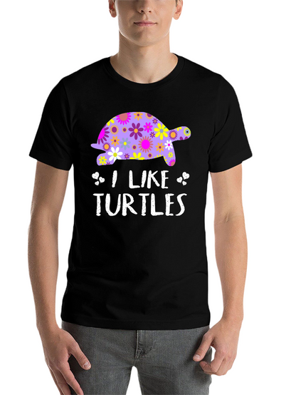 I Like Turtles Graphic T-Shirt