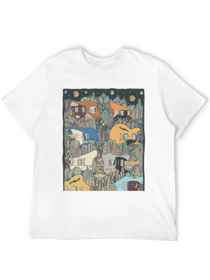 Guitar Cityscape T-Shirt - Music Lover Tee